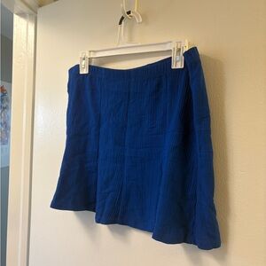 Vibrant Blue Textured Skirt Susan Graver